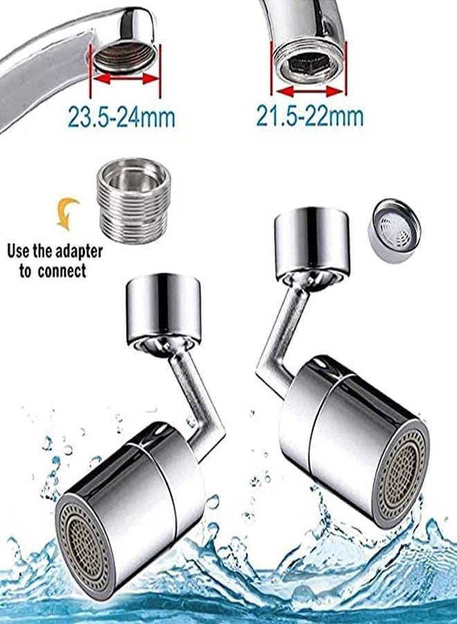 See more Splash Filter Faucet Aerator Universal Rotating Faucet Extender with Various Faucet Adapter, Faucet Sprayer Attachment for Kitchen Sink Bathroom - Image 4